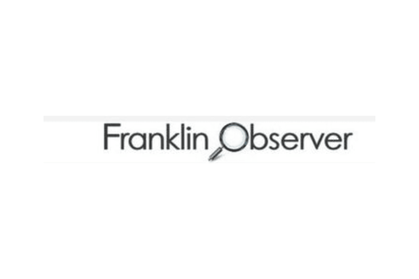 Logo of Franklin Observer with text "Franklin Observer" and an icon of a magnifying glass integrated with the letter "O" in "Observer".