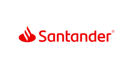 Santander logo featuring a red flame symbol to the left of the word “Santander” in red text on a white background, evoking the vibrant energy of an Ultimate Tailgate.